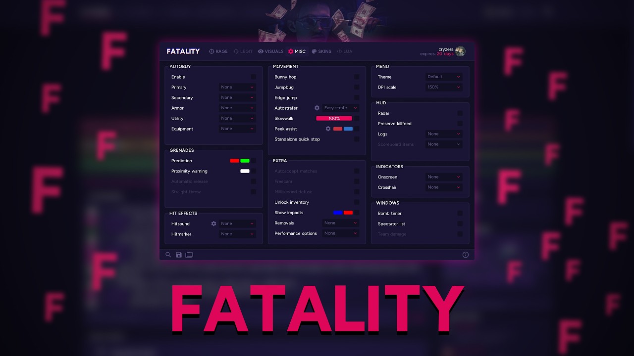  Готовые конфиги для FATALITY.win: легит, рейдж и семирейдж