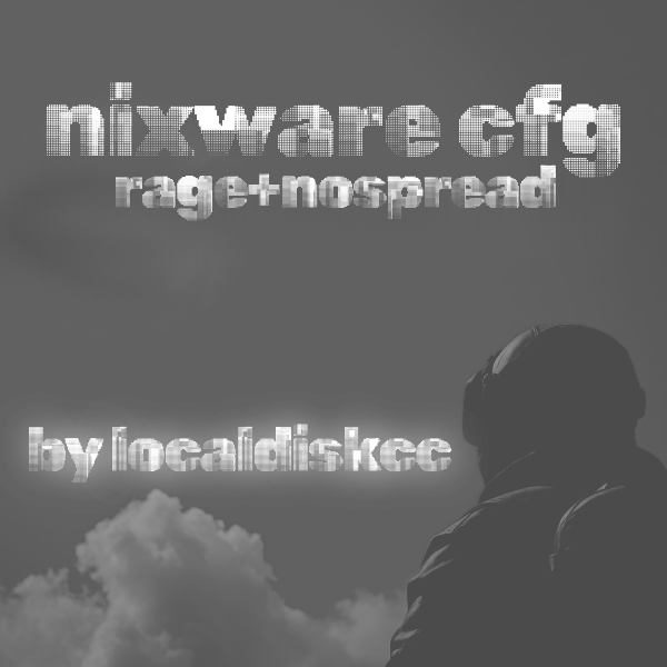 🖤Nixware | hvh cfg + nospread | localdiskcc🖤